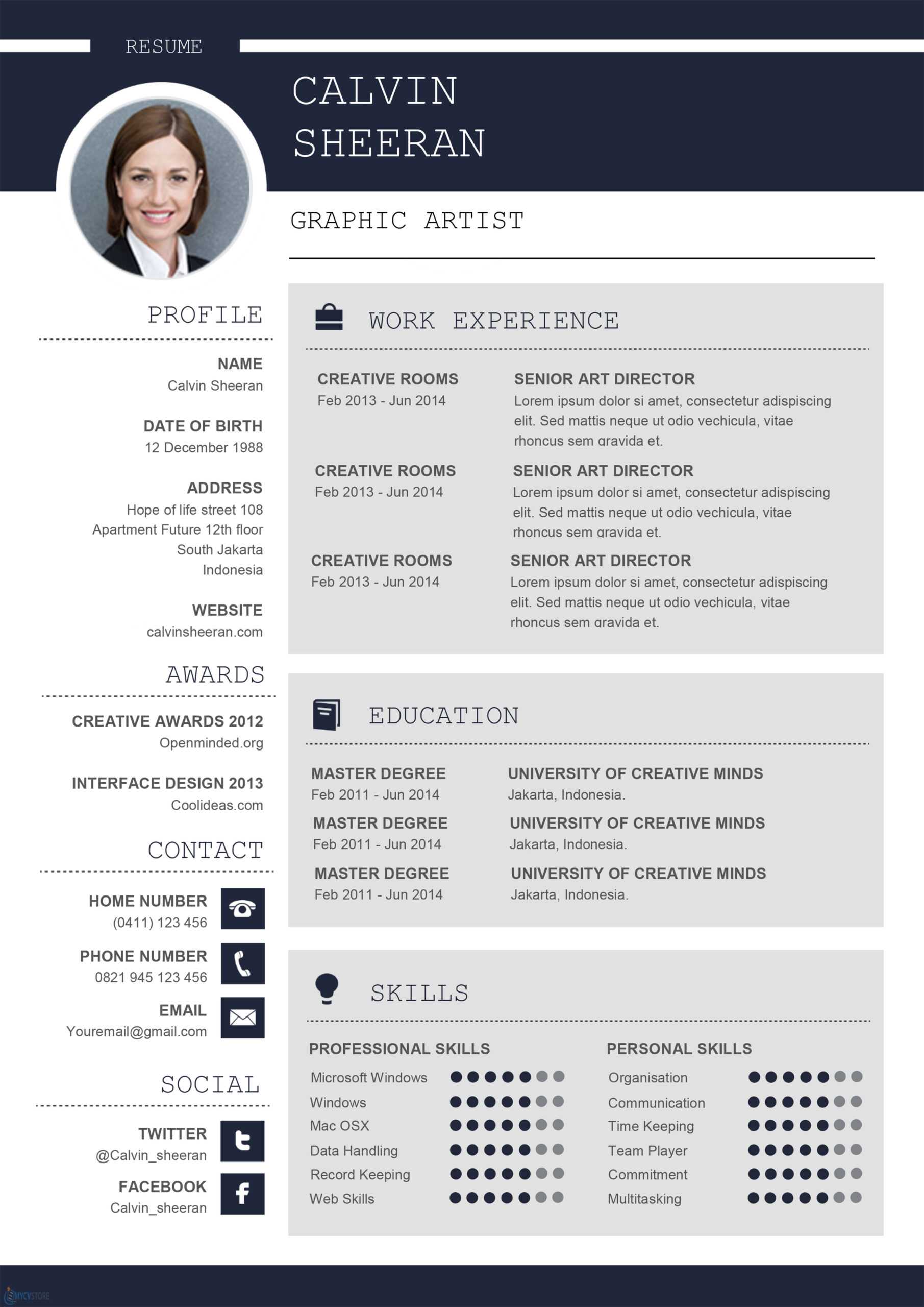 Professional Cv Ms Word Template With How To Make A Cv Template On Microsoft Word