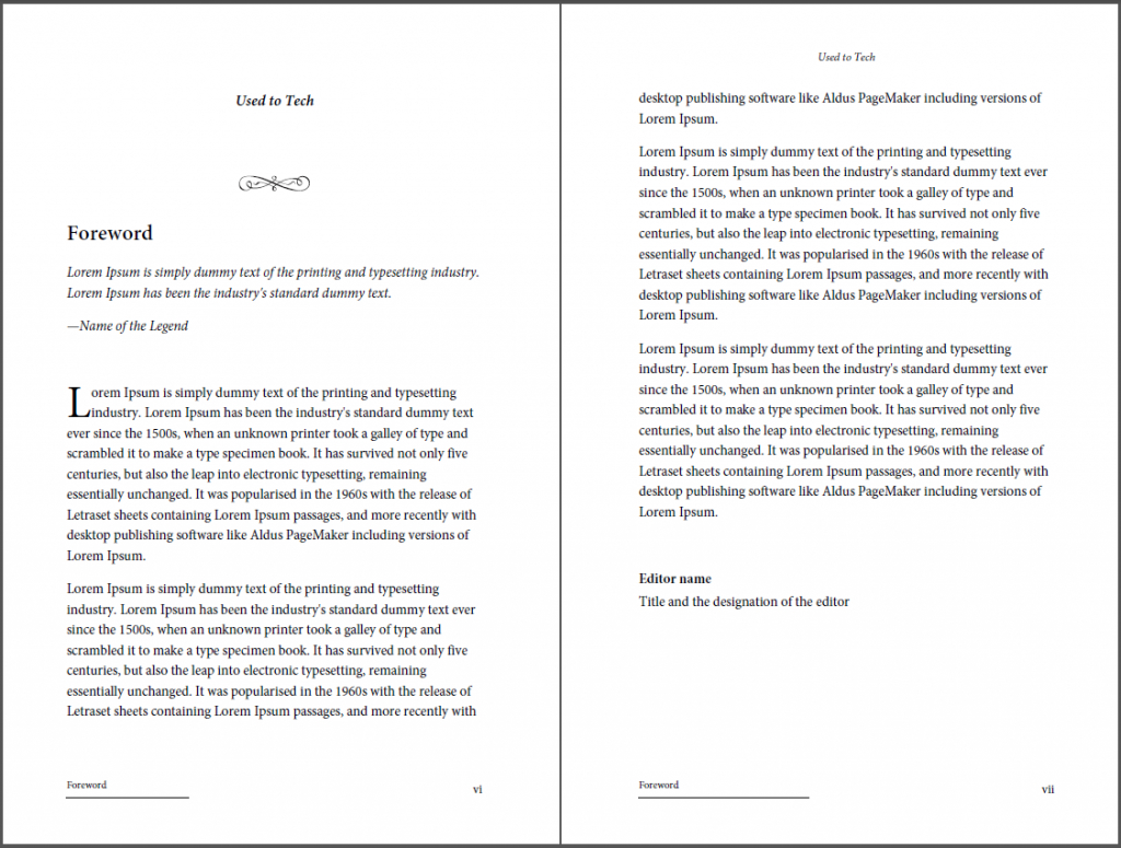 Professional Looking Book Template For Word, Free - Used To Tech With Regard To 6X9 Book Template For Word