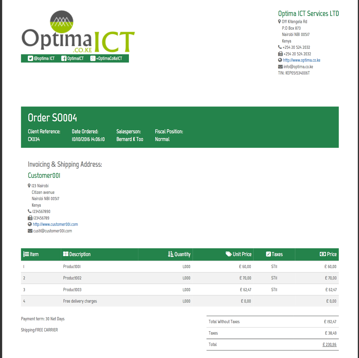 Professional Report Templates | Odoo Apps With Section 37 Report Template