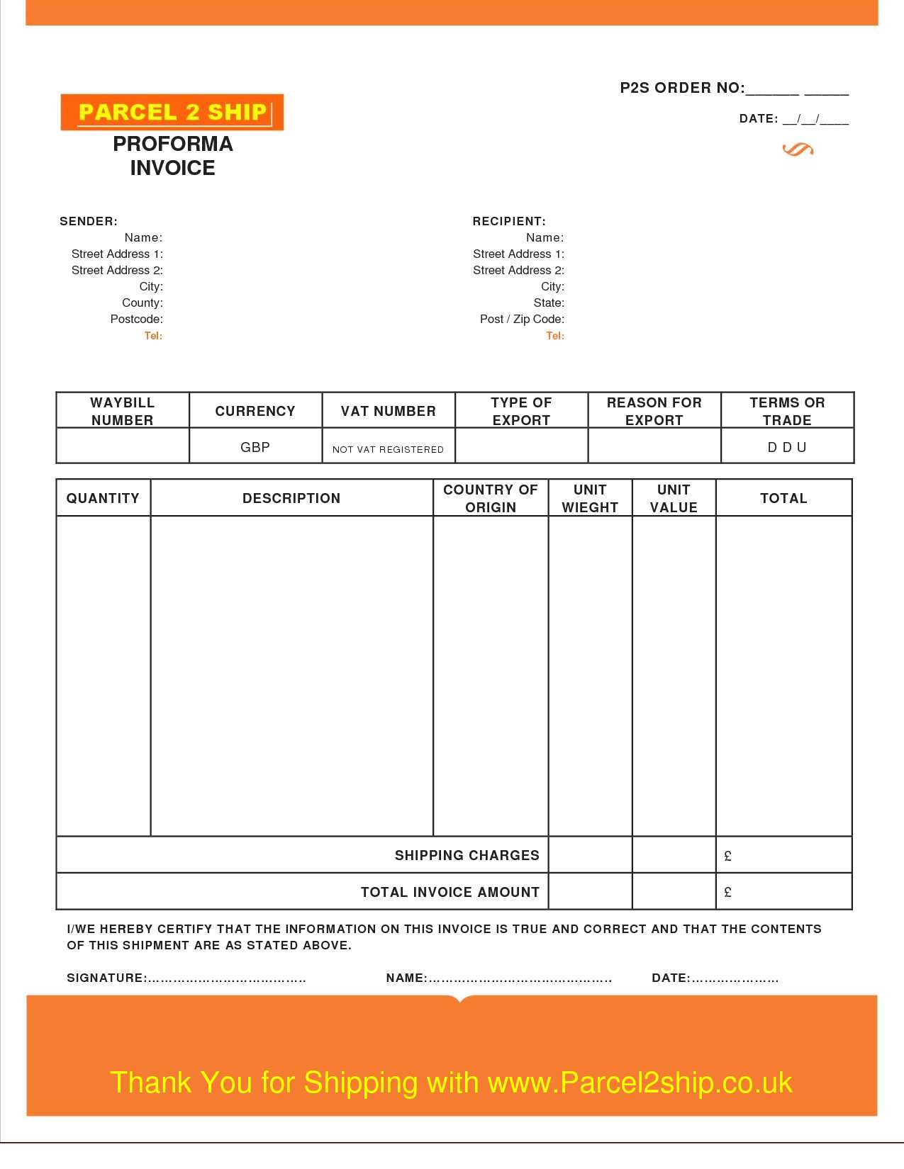 Proforma Invoice Template Word Doc | Invoice Example With Free Proforma Invoice Template Word