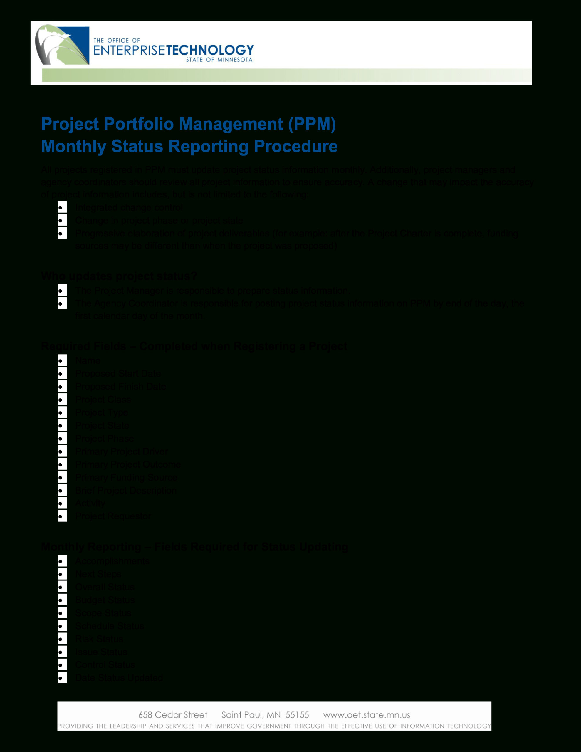 Project Management Status Report | Templates At Within It Management Report Template