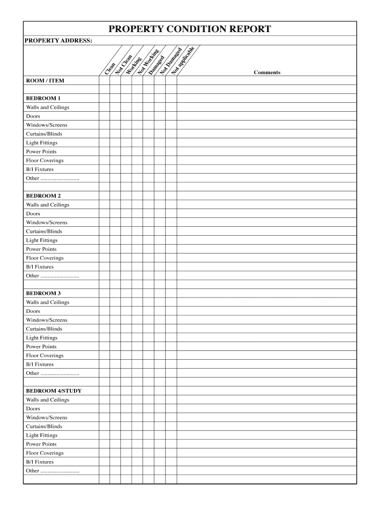Property Condition Report Template - Fill Online, Printable Intended For Property Condition Assessment Report Template