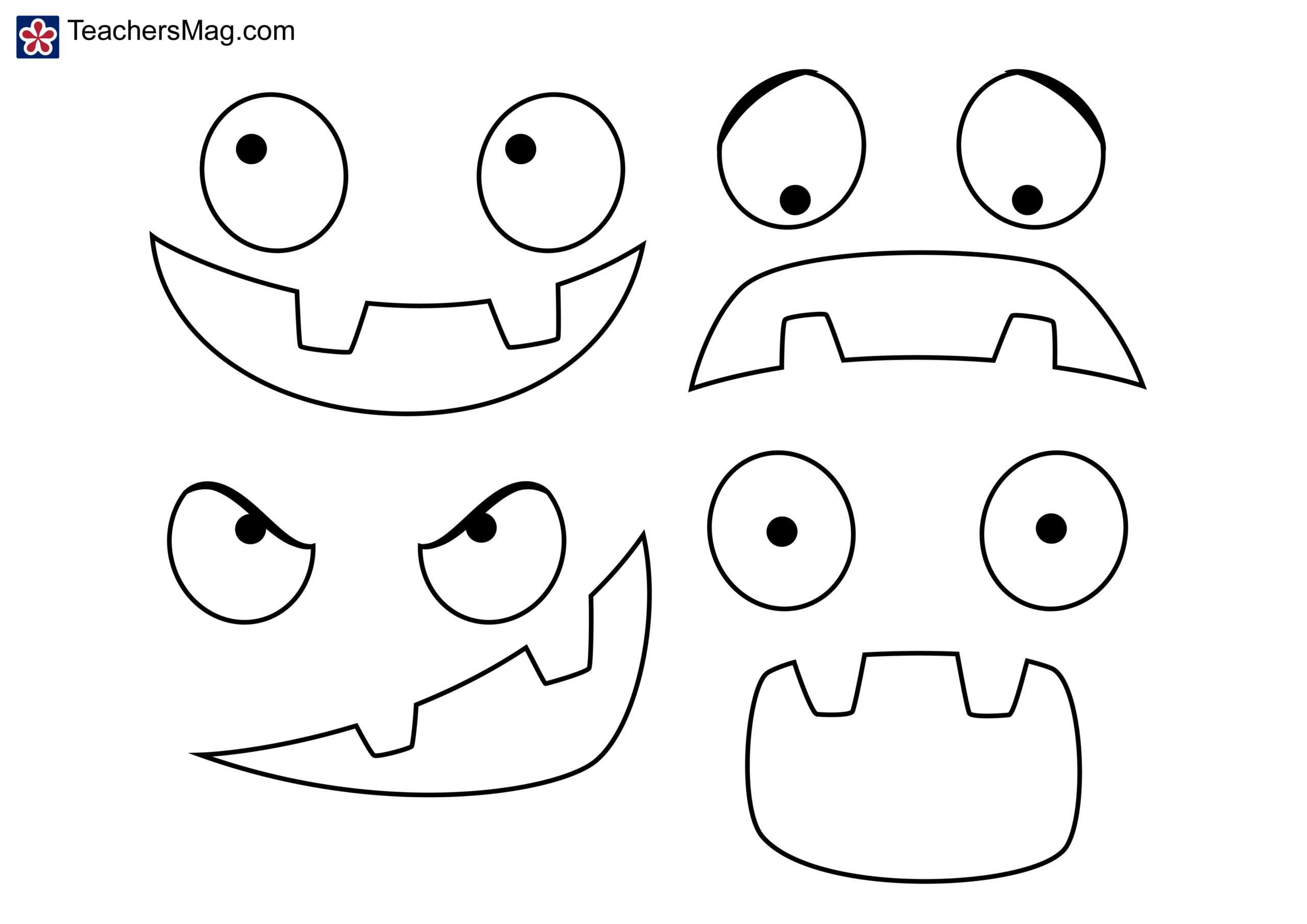 Pumpkin Emotions Activity | Teachersmag Throughout Blank Face Template Preschool