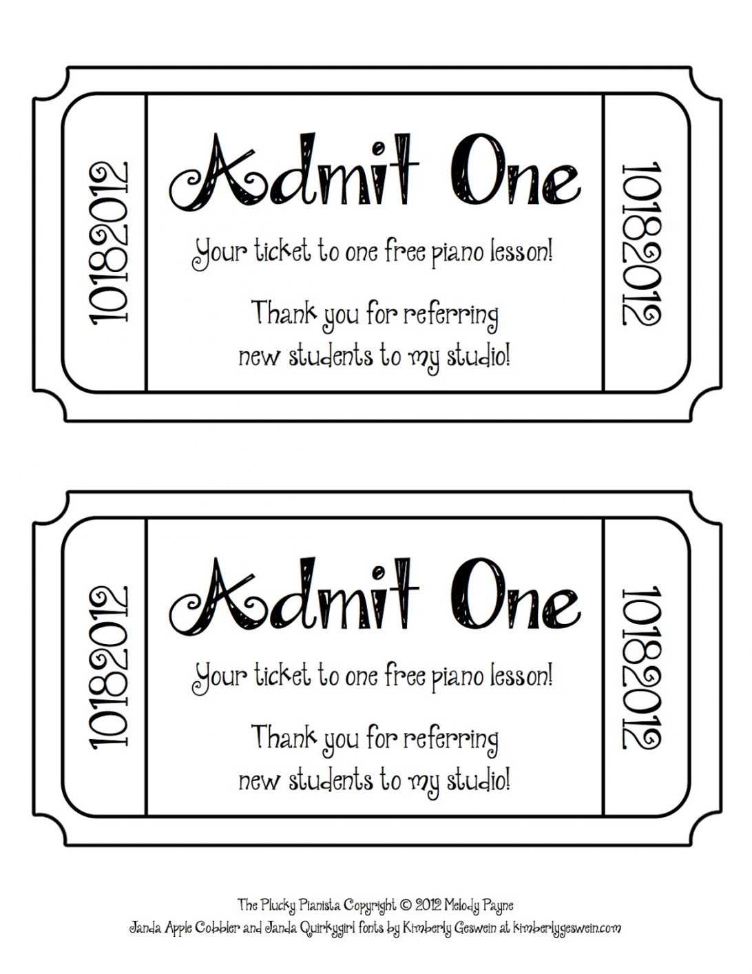 Raffle Tickets Template Free Ticket Download Clip Art Intended For Free Raffle Ticket Template For Word