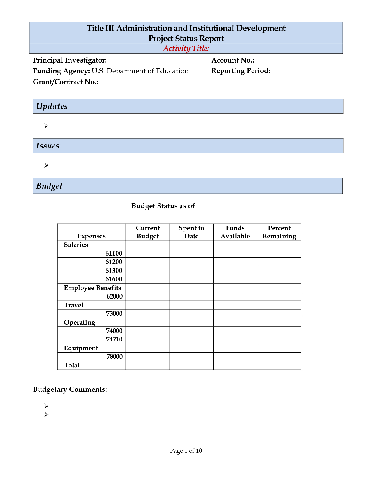 Replacethis] Monthly Project Status Report Template Designed In Project Monthly Status Report Template