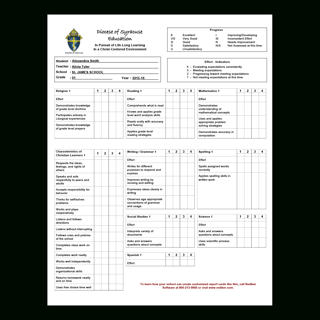 Report Card Software – Grade Management | Rediker Software Pertaining To Student Grade Report Template