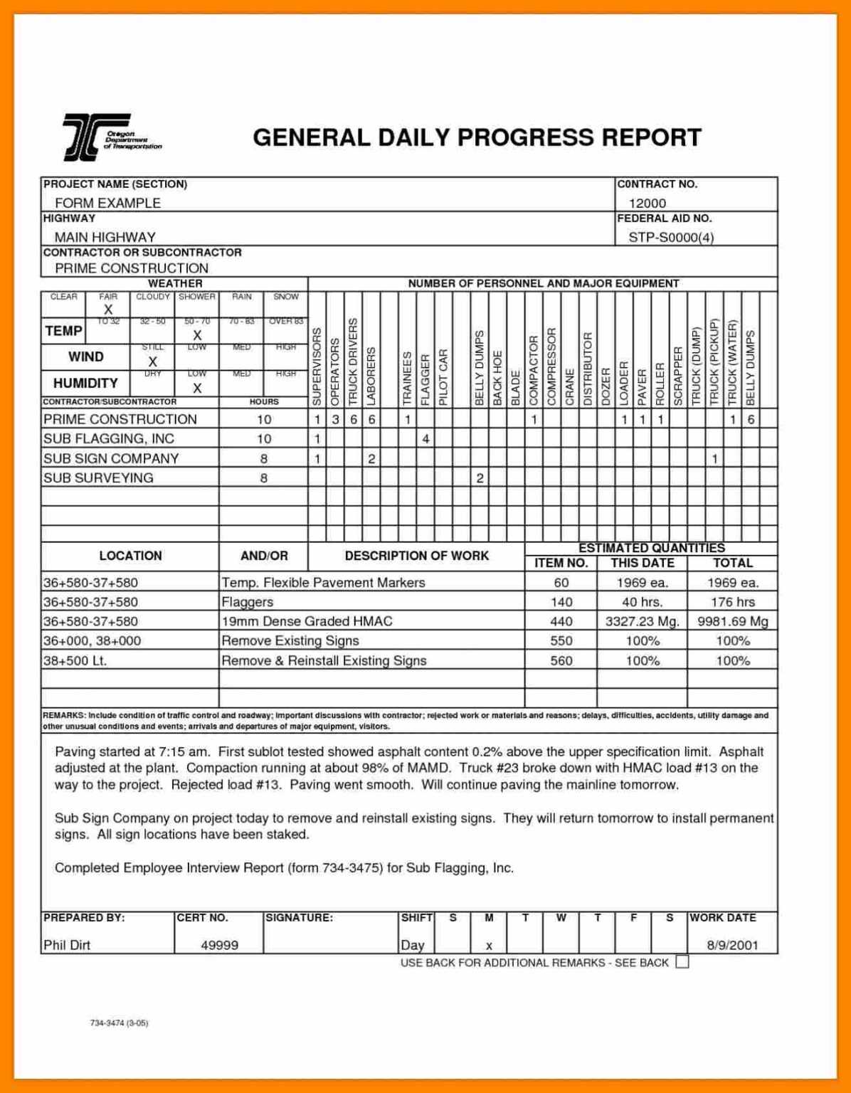 Construction Progress Report 10 Examples Format Pdf Examples Vrogue