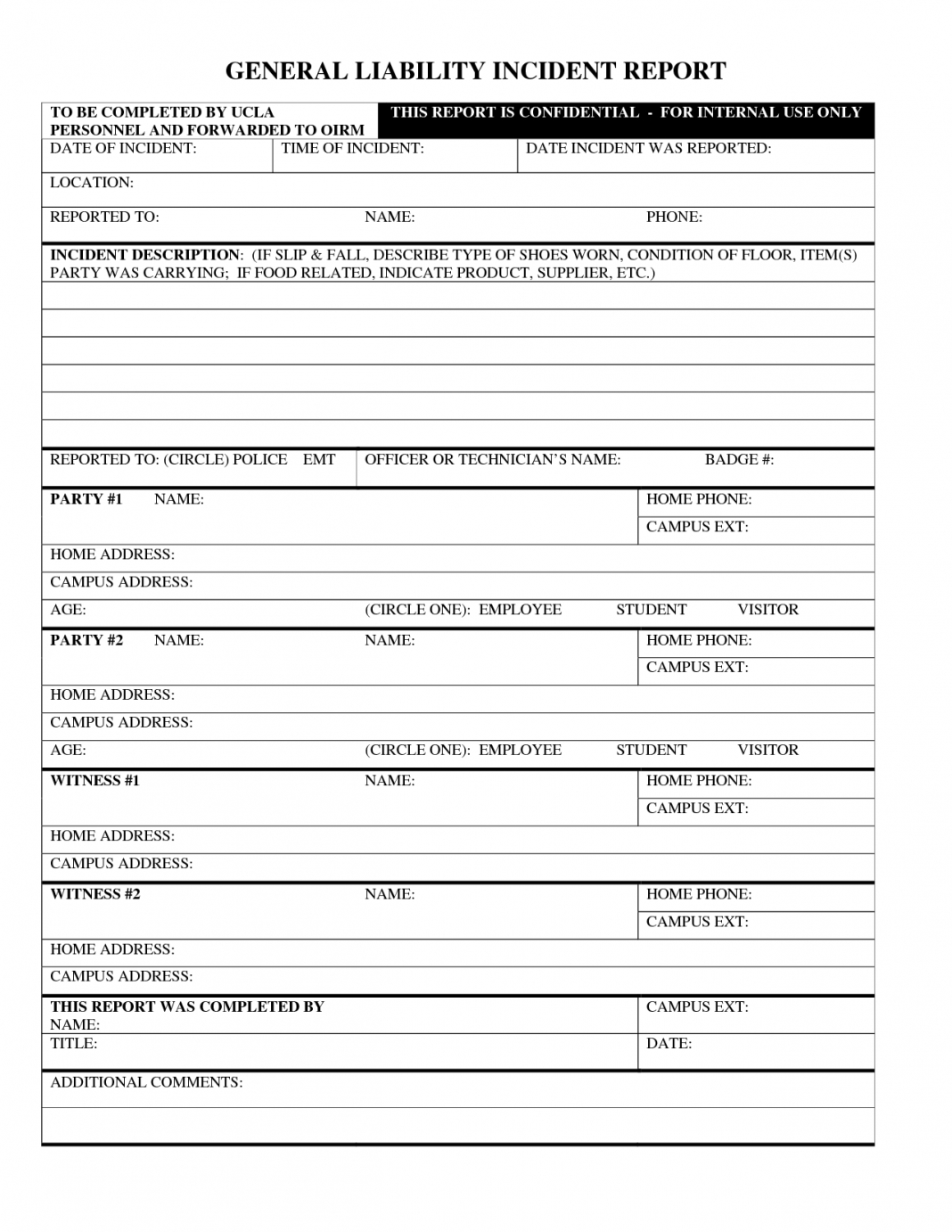 Report Examples Insurance Incident Template Travelers Form In Insurance Incident Report Template