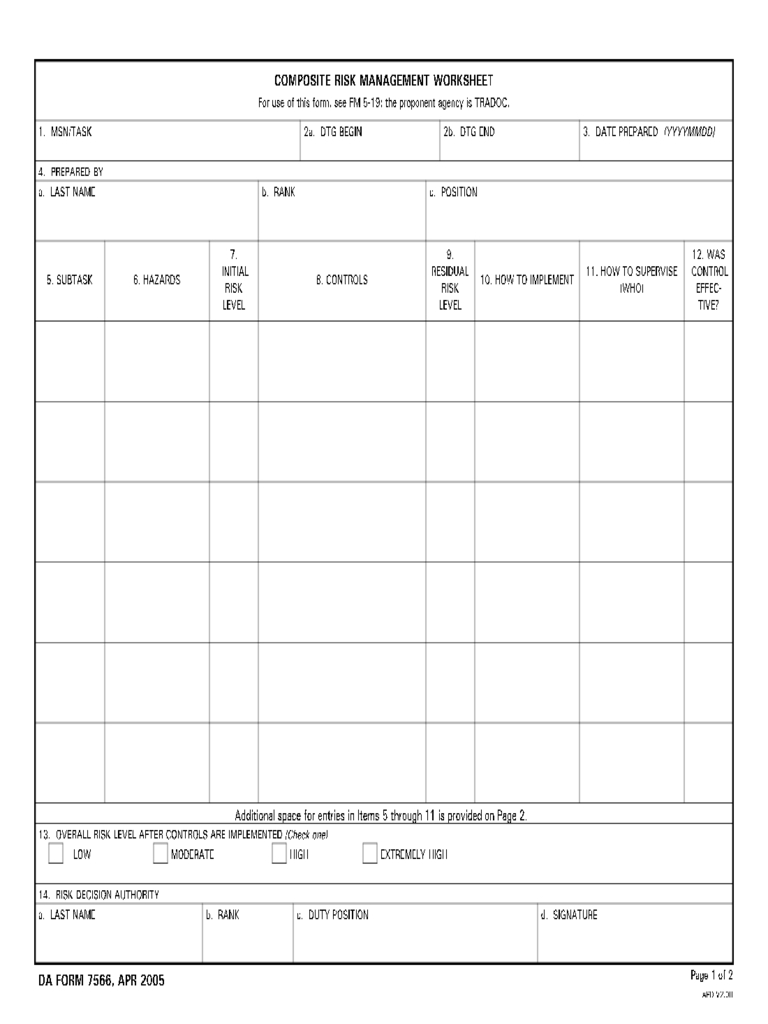 Risk Assessment Form – 21 Free Templates In Pdf, Word, Excel In Blank Evaluation Form Template
