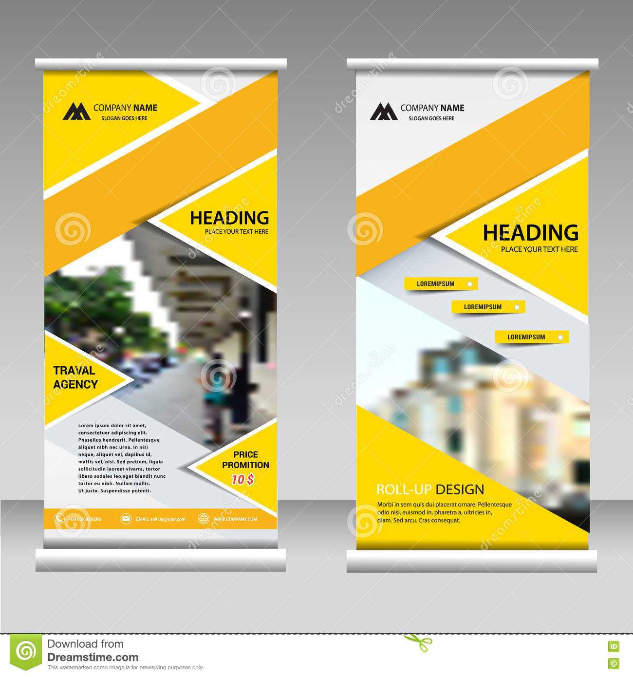 Roll Up Banner Business Design On Background. Stock Throughout Vinyl Banner Design Templates