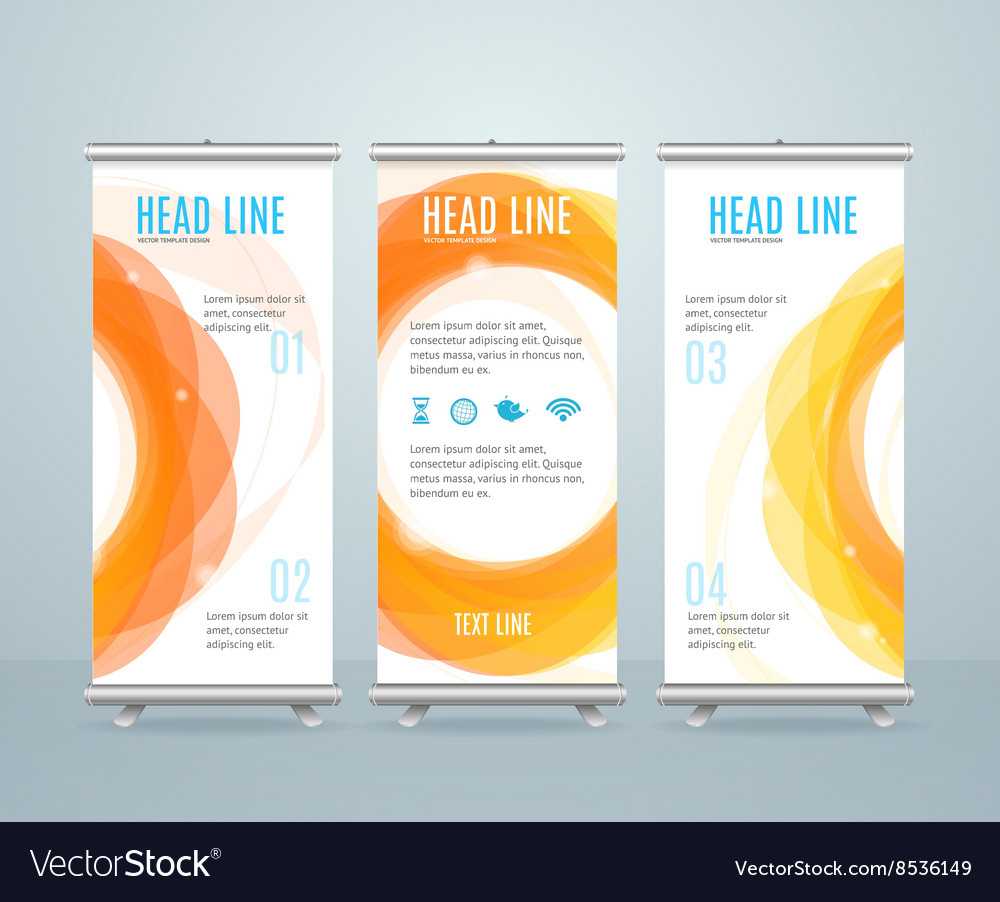 Roll Up Banner Stand Design Template For Pop Up Banner Design Template