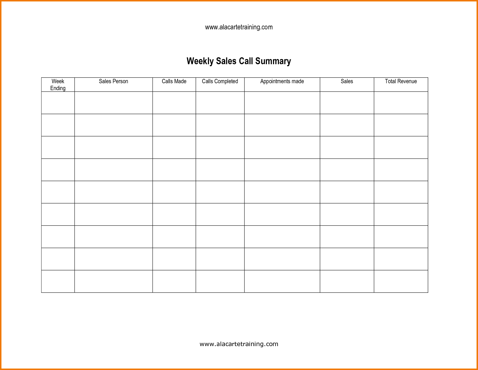 Sales Call Templates - Horizonconsulting.co Inside Sales Call Report Template Free