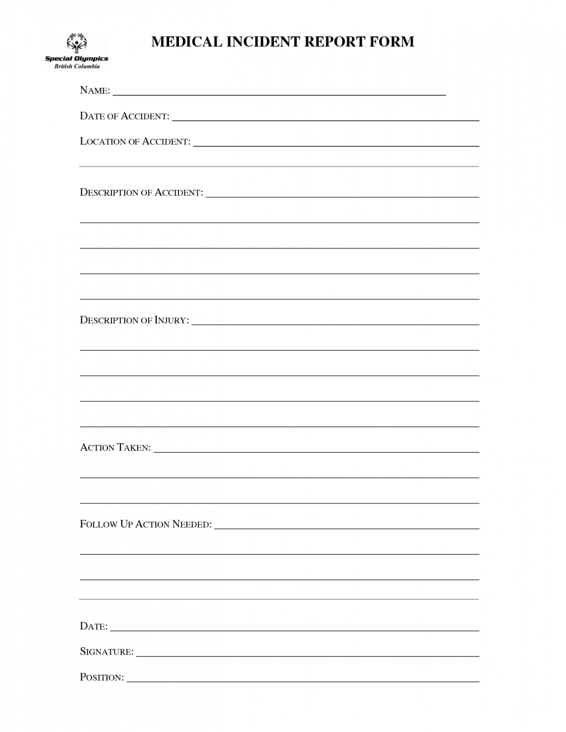 Sample Best Photos Of Medical Office Incident Report Form In Office Incident Report Template