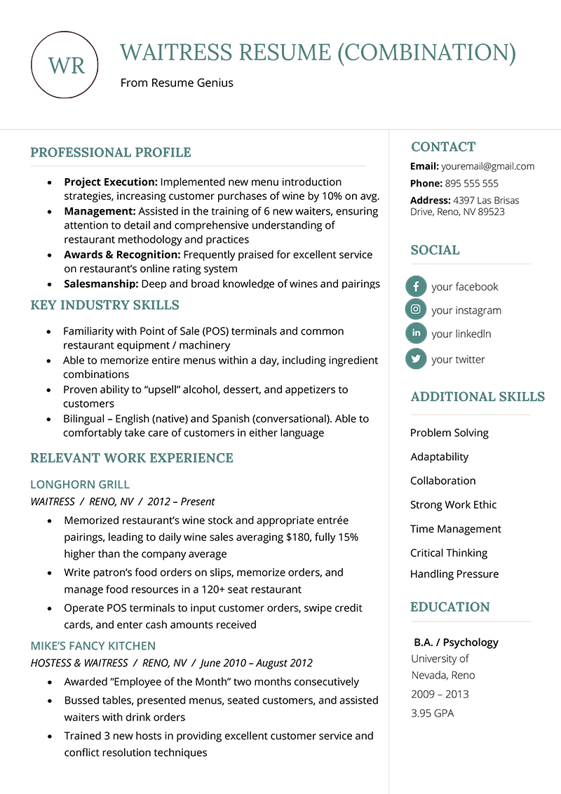 Sample Of Combination Resumes – Raptor.redmini.co Pertaining To Combination Resume Template Word
