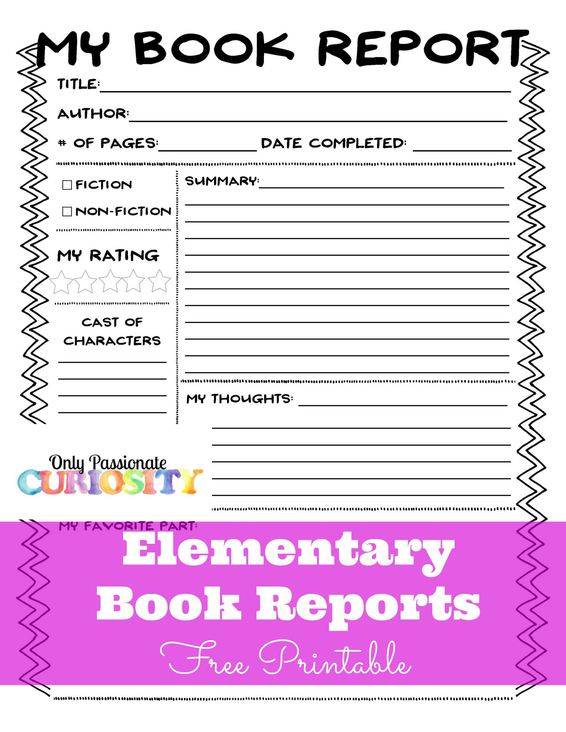 Sandwich Book Report Printout With Regard To Sandwich Book Report Printable Template