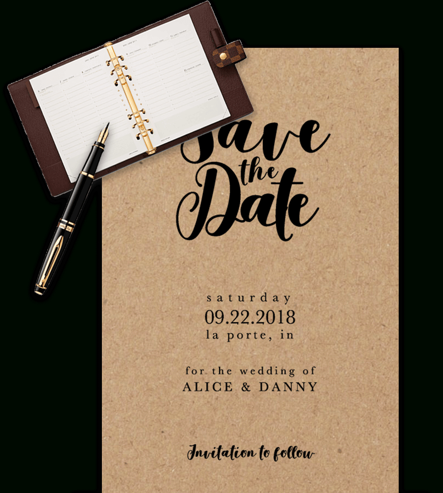 Save The Date Templates For Word [100% Free Download] With Save The Date Templates Word