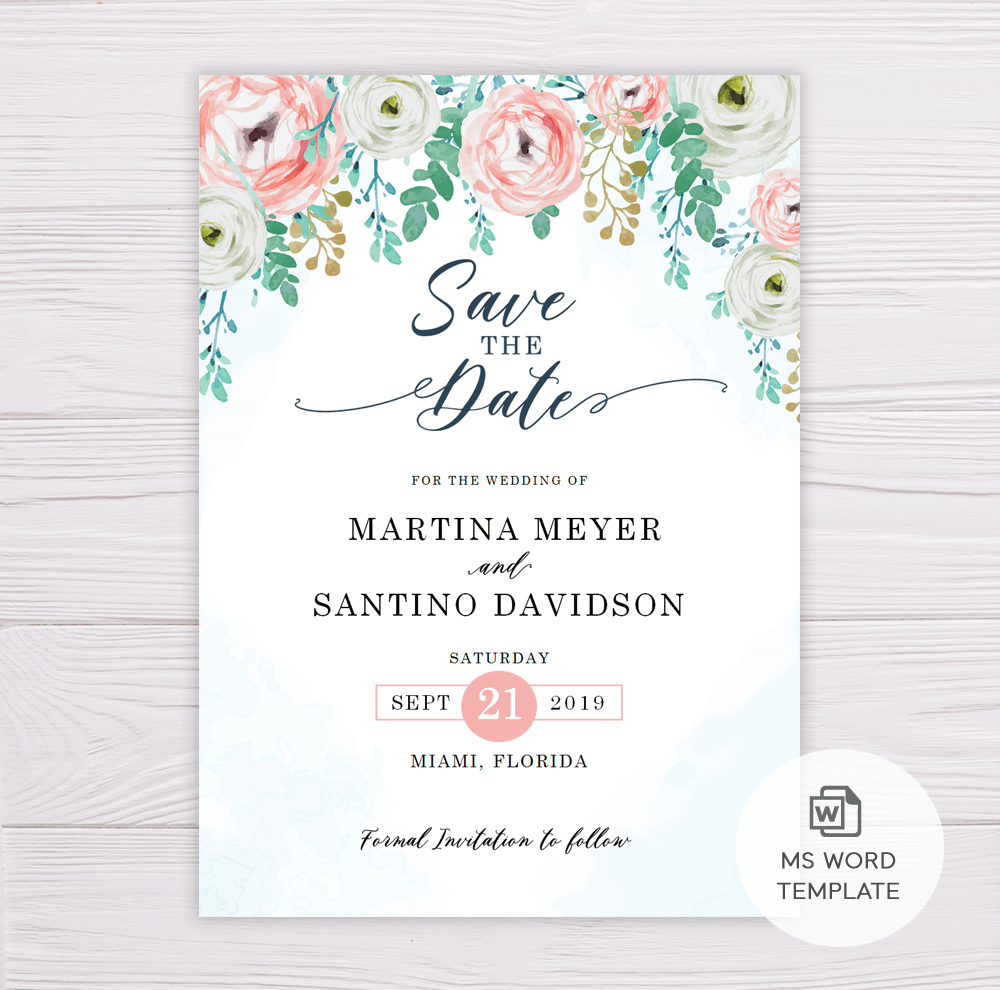 Save The Date Word Template – Horizonconsulting.co Intended For Save The Date Templates Word