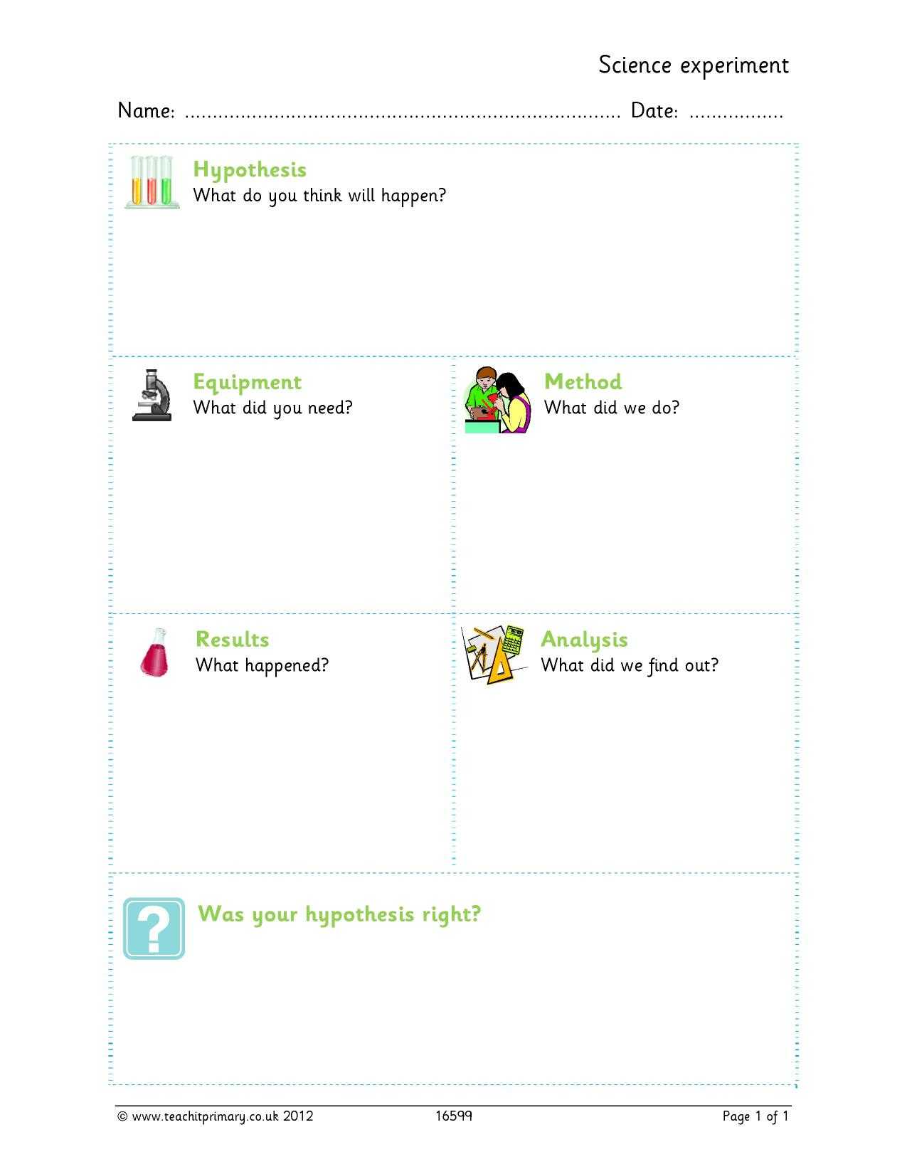 Science Experiment Template Inside Science Report Template Ks2