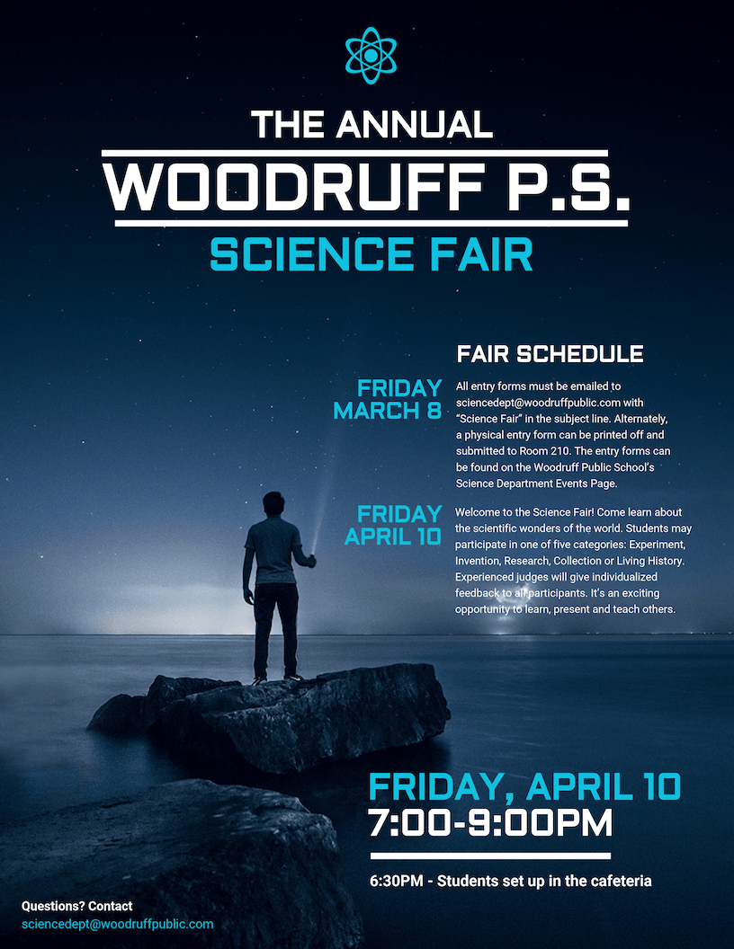 Science Fair Event Poster Throughout Science Fair Banner Template