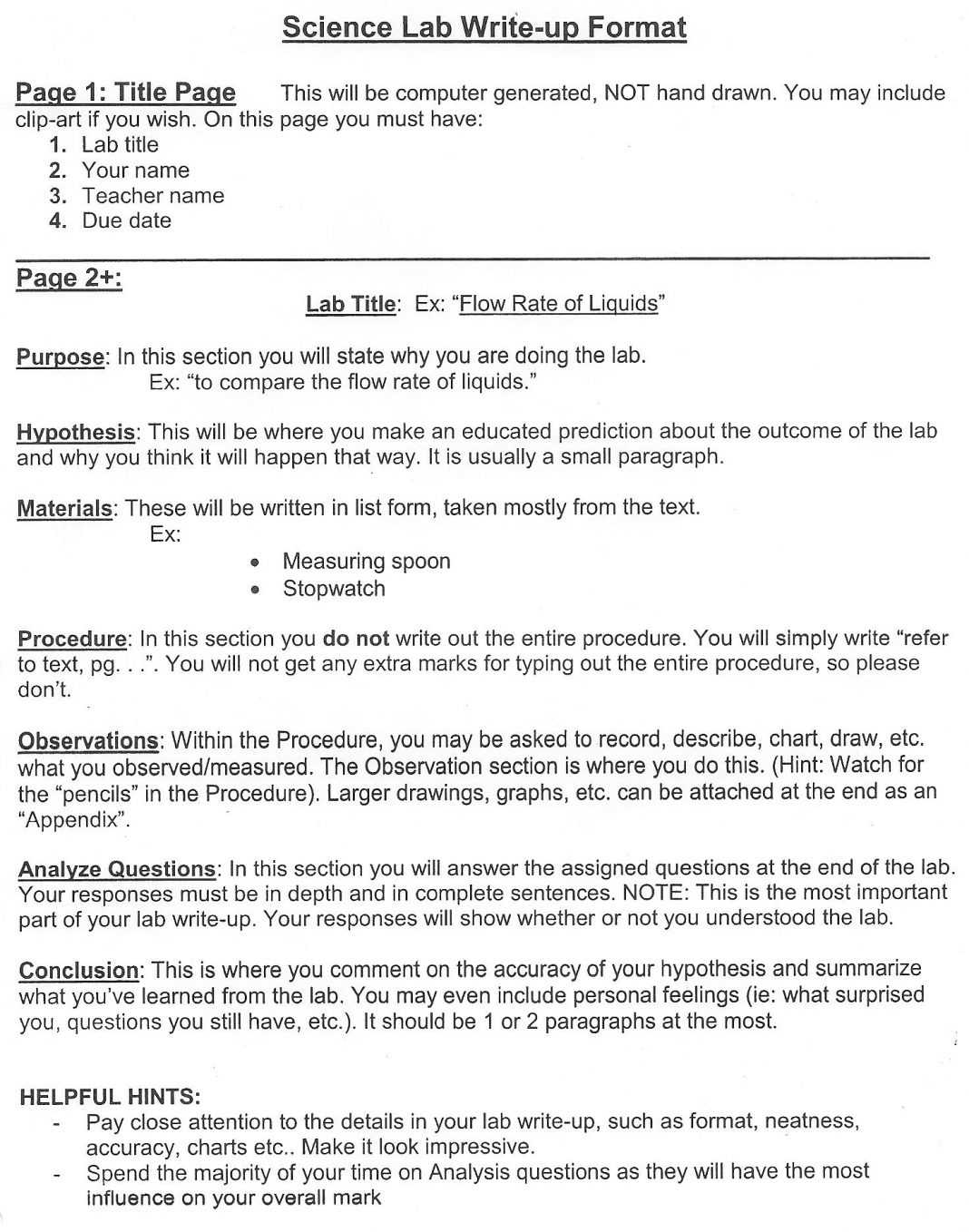 Science Ir Report Example Written Formatting Reports Intended For Ir Report Template