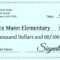 Signage 101 – Giant Check Uses And Templates | Signs Blog In Customizable Blank Check Template