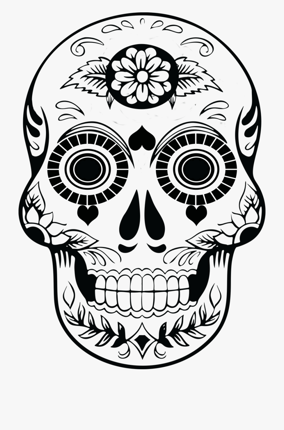 Skull Clipart Candy – Blank Sugar Skull Outline Within Blank Sugar Skull Template