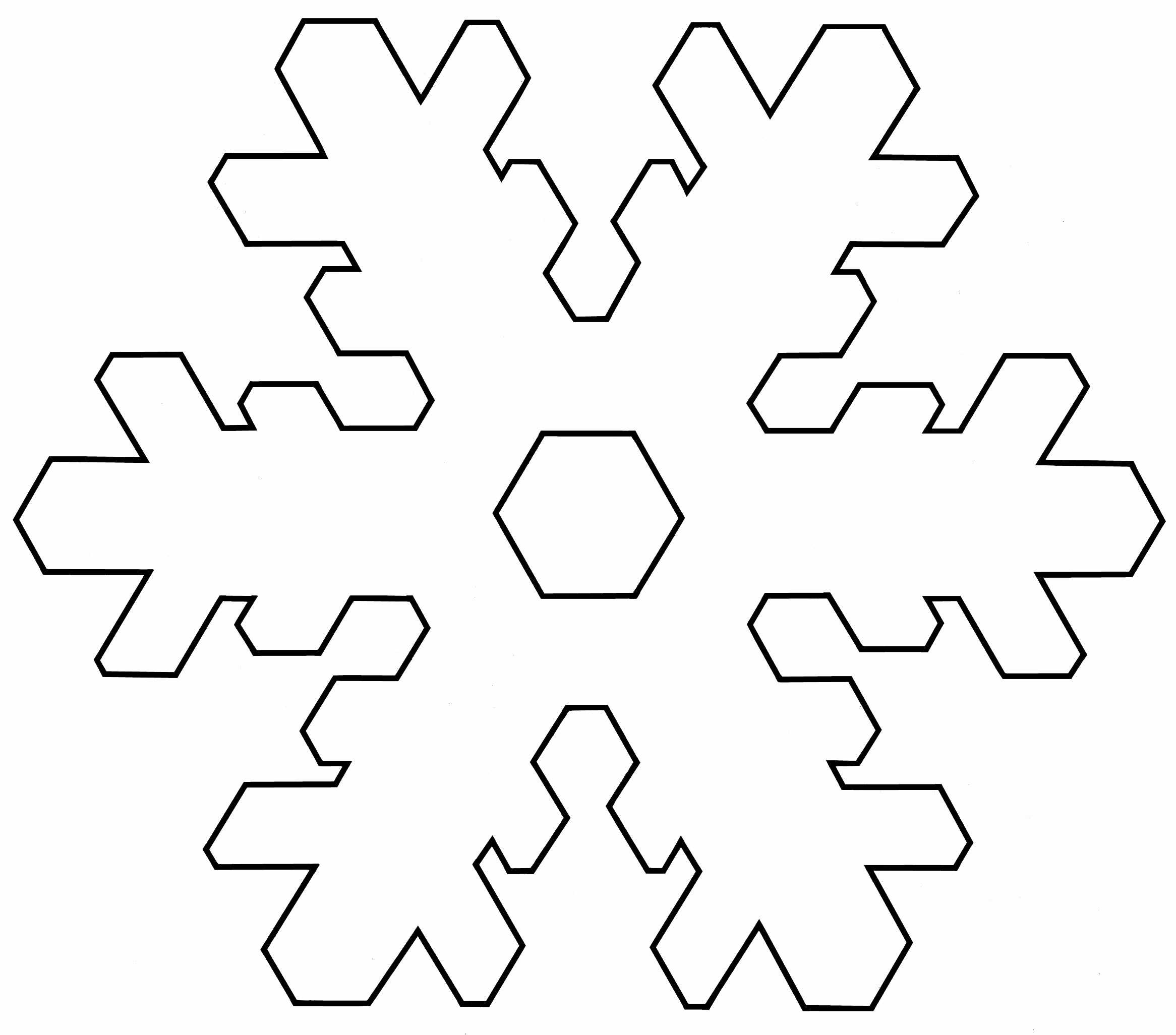 Snowflake Template With 6 Points | Templates And Samples Pertaining To Blank Snowflake Template