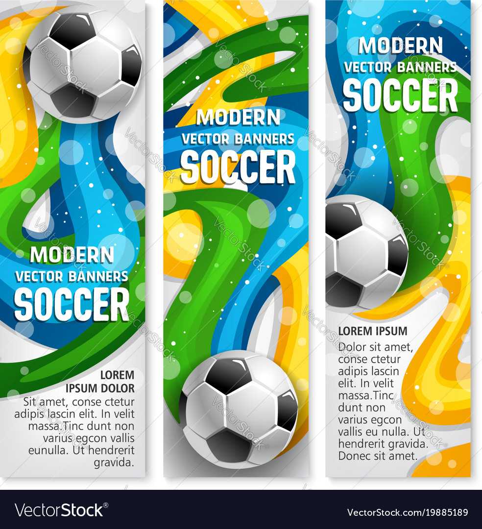 Soccer Ball Banner Of Football Sport Club Template Throughout Sports Banner Templates