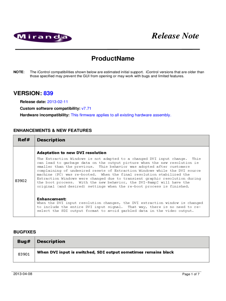 Software Release Notes Template Word - Raptor.redmini.co Within Software Release Notes Template Word