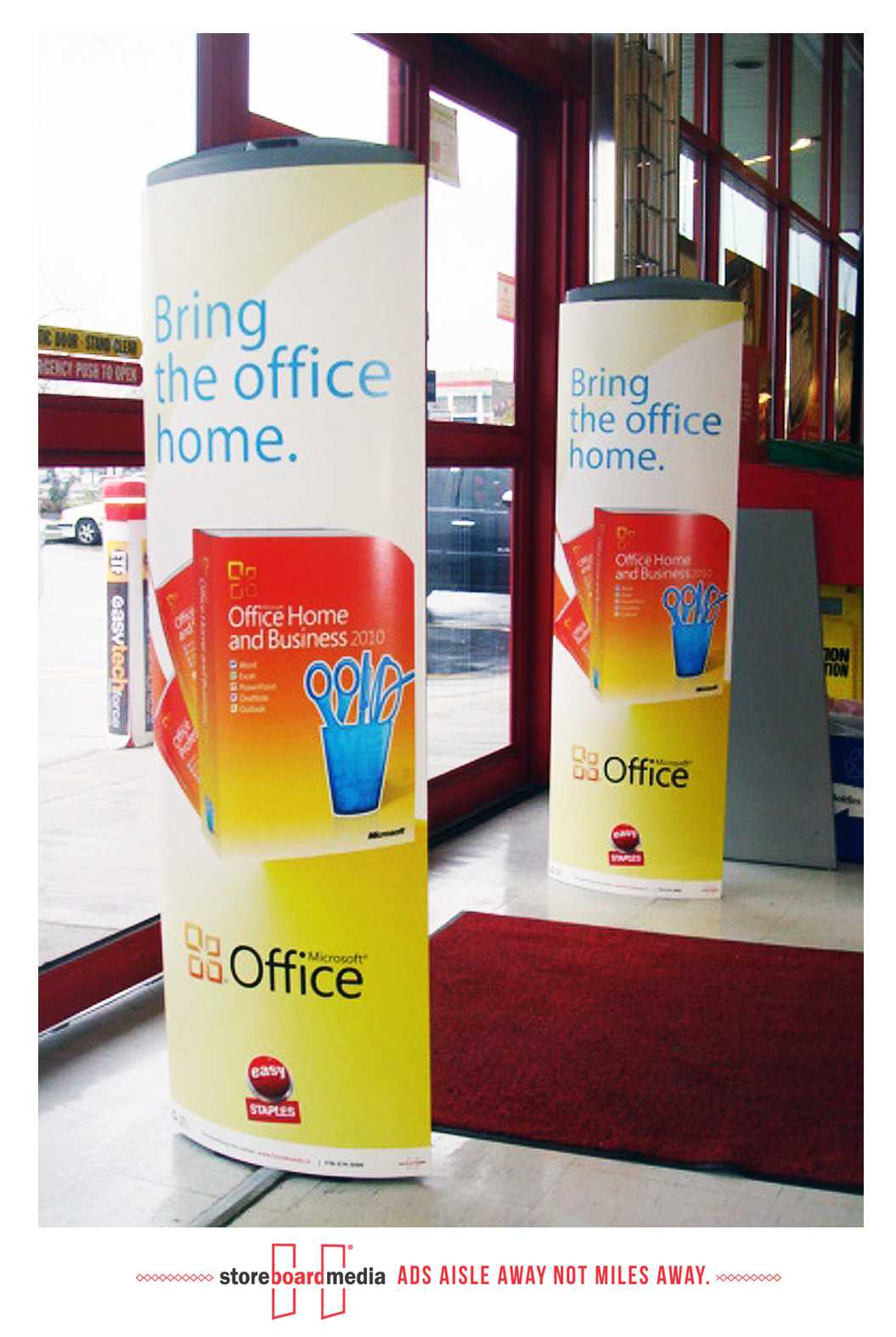 Staples Microsoft Office 2019 Unique Security Pedestal Ads Intended For Staples Banner Template