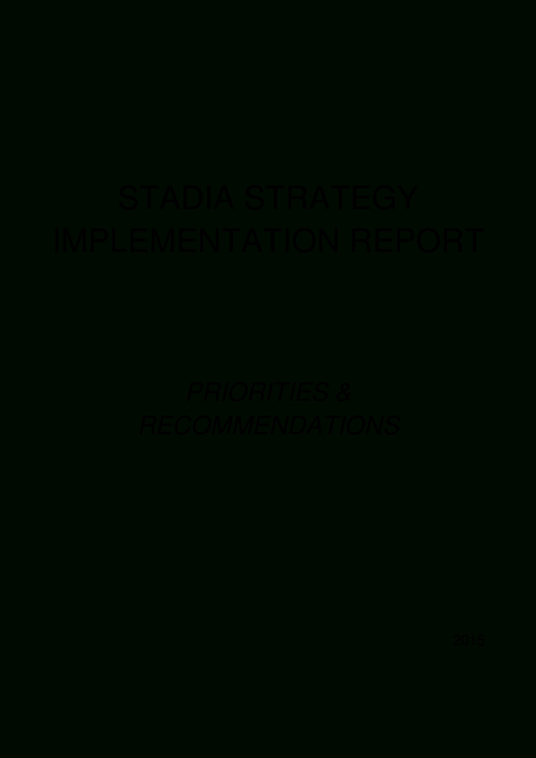 Strategy Implementation Report | Templates At Pertaining To Implementation Report Template