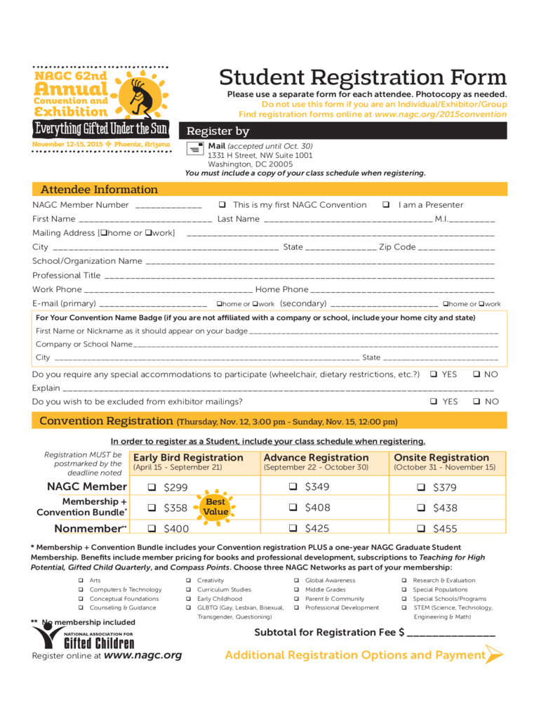 Student Registration Form Template Word Free Download – Form For Registration Form Template Word Free