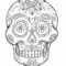 Sugar Skull Drawing Template At Paintingvalley | Explore Pertaining To Blank Sugar Skull Template