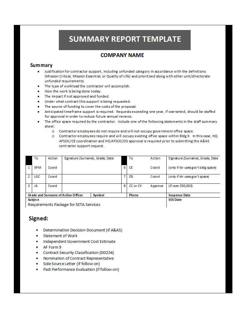 Summary Report Template Inside Quick Book Reports Templates