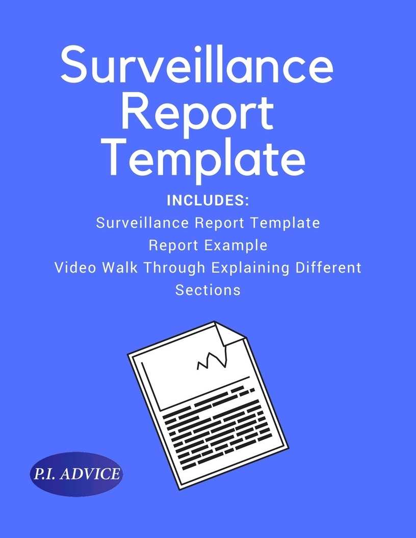Surveillance Report Template For Private Investigator Surveillance Report Template