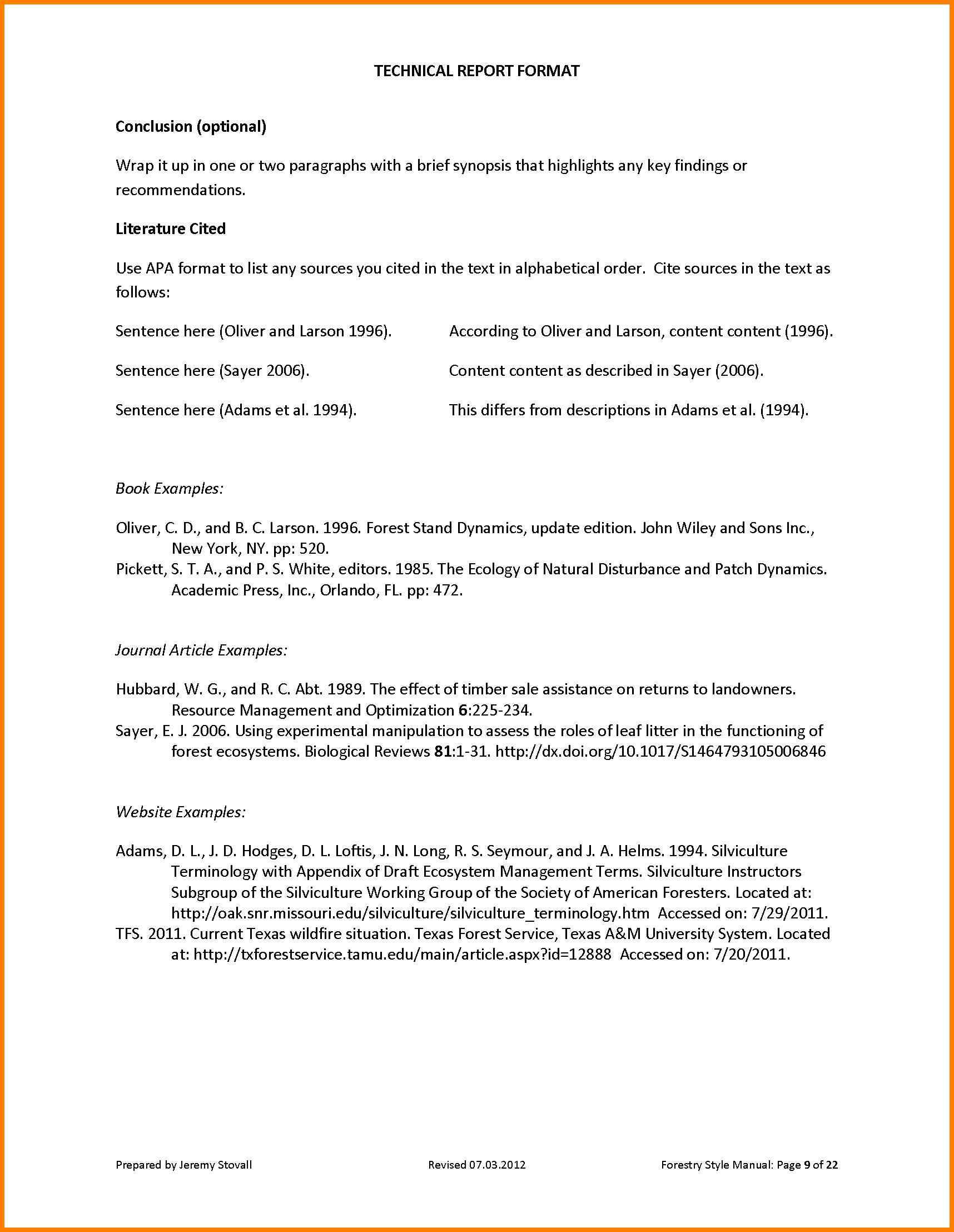 Technical Report Writing Sample For Electronics Engineering Intended For Template For Technical Report