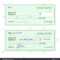 Template Blank Classic Bank Check Business Stock Vector With Blank Business Check Template