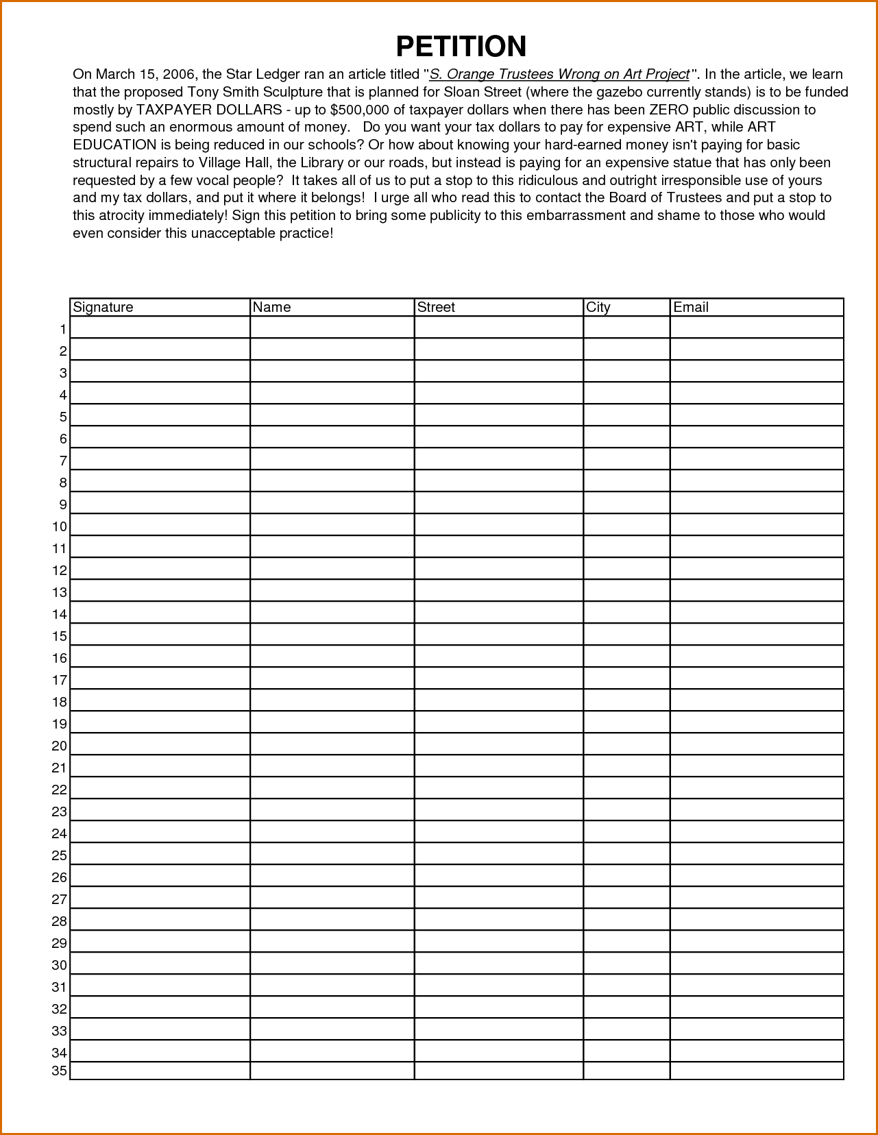Template For Petition. Petition Template 23 Download Free Throughout Blank Petition Template