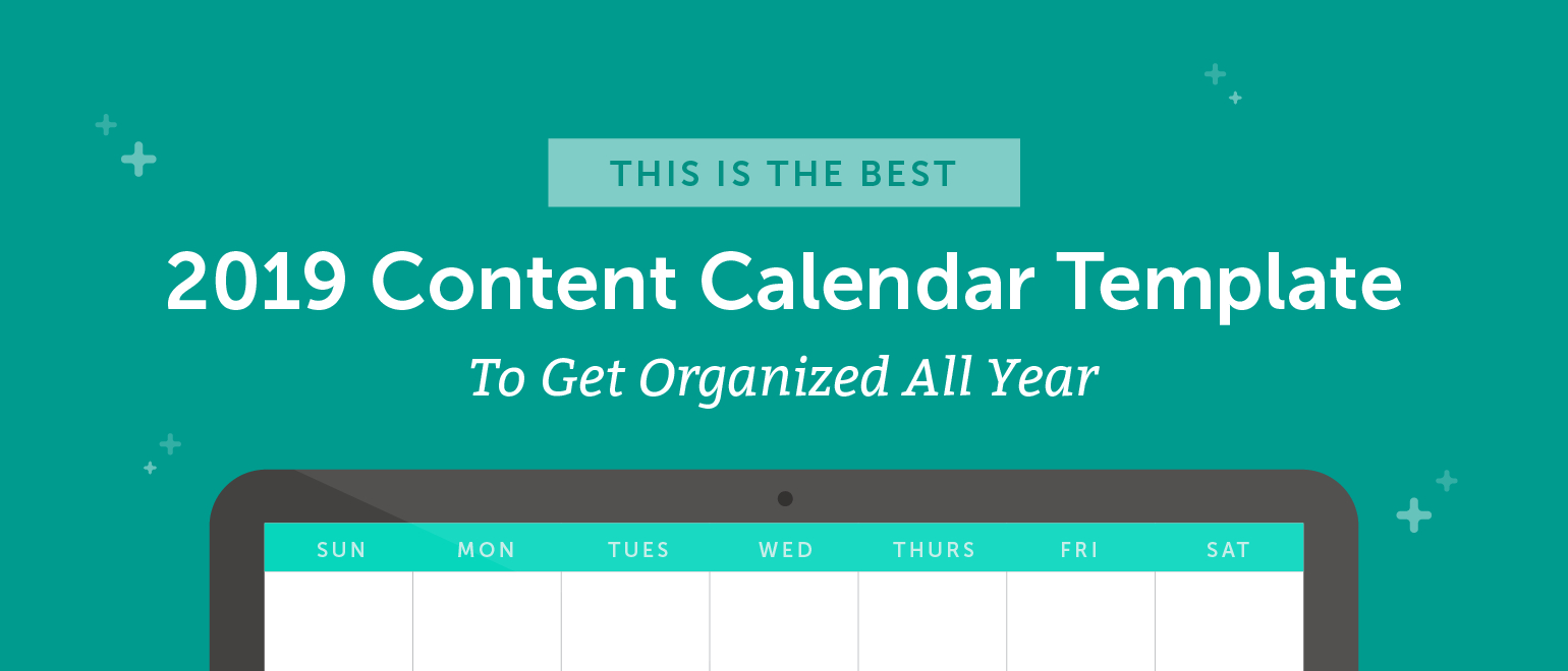 The Best 2020 Content Calendar Template: Get Organized All Year In Blank Activity Calendar Template