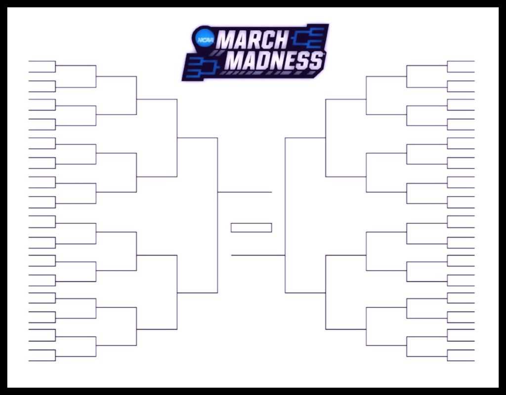 The Printable March Madness Bracket For The 2019 Ncaa Tournament With Regard To Blank March Madness Bracket Template