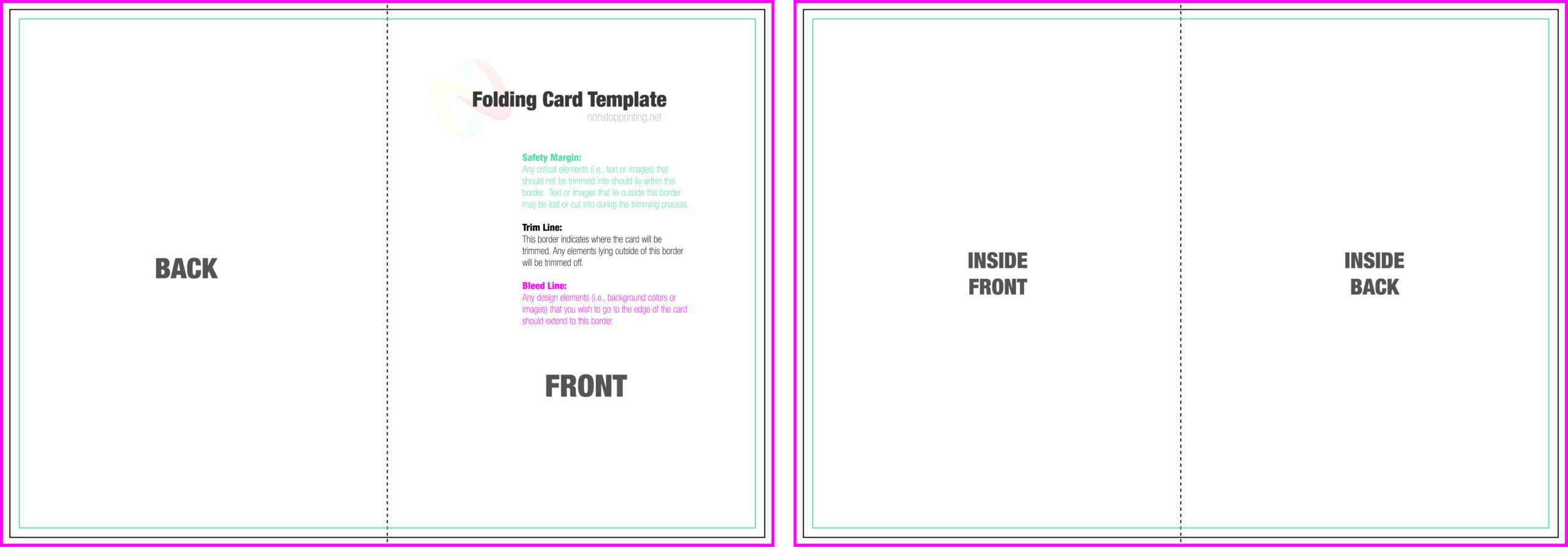 Thealmanac/g/004 Blank Quarter Fold Card Templ With Regard To Blank Quarter Fold Card Template
