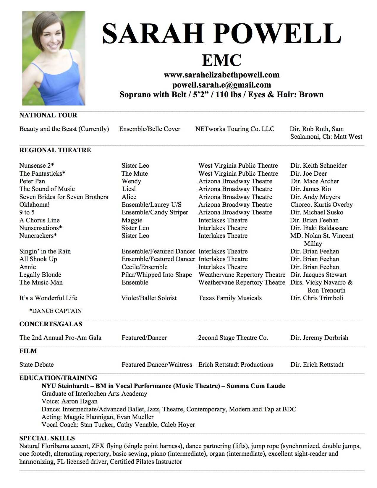 Theatre Resume Format – Mahre.horizonconsulting.co Pertaining To Theatrical Resume Template Word