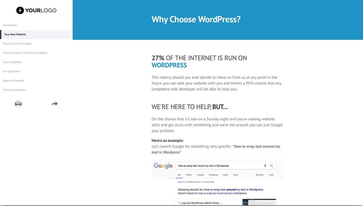 This [Free] WordPress Website Design Proposal Template Won For Web Design Quote Template Word