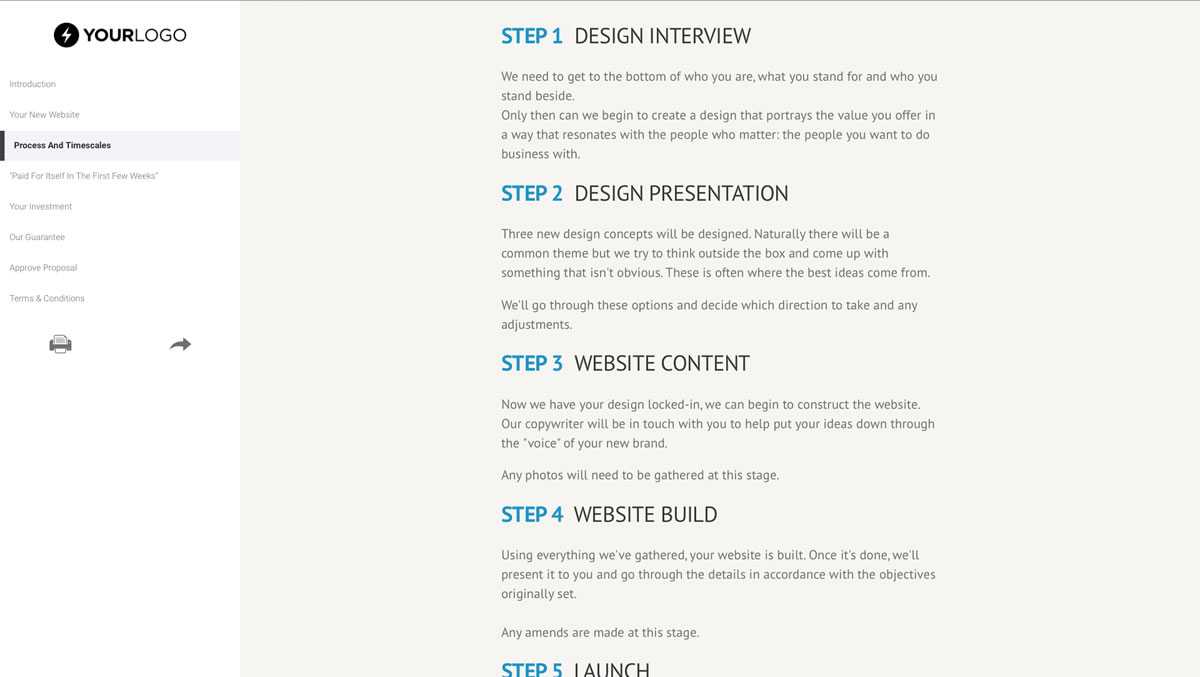 This [Free] WordPress Website Design Proposal Template Won Inside Web Design Quote Template Word