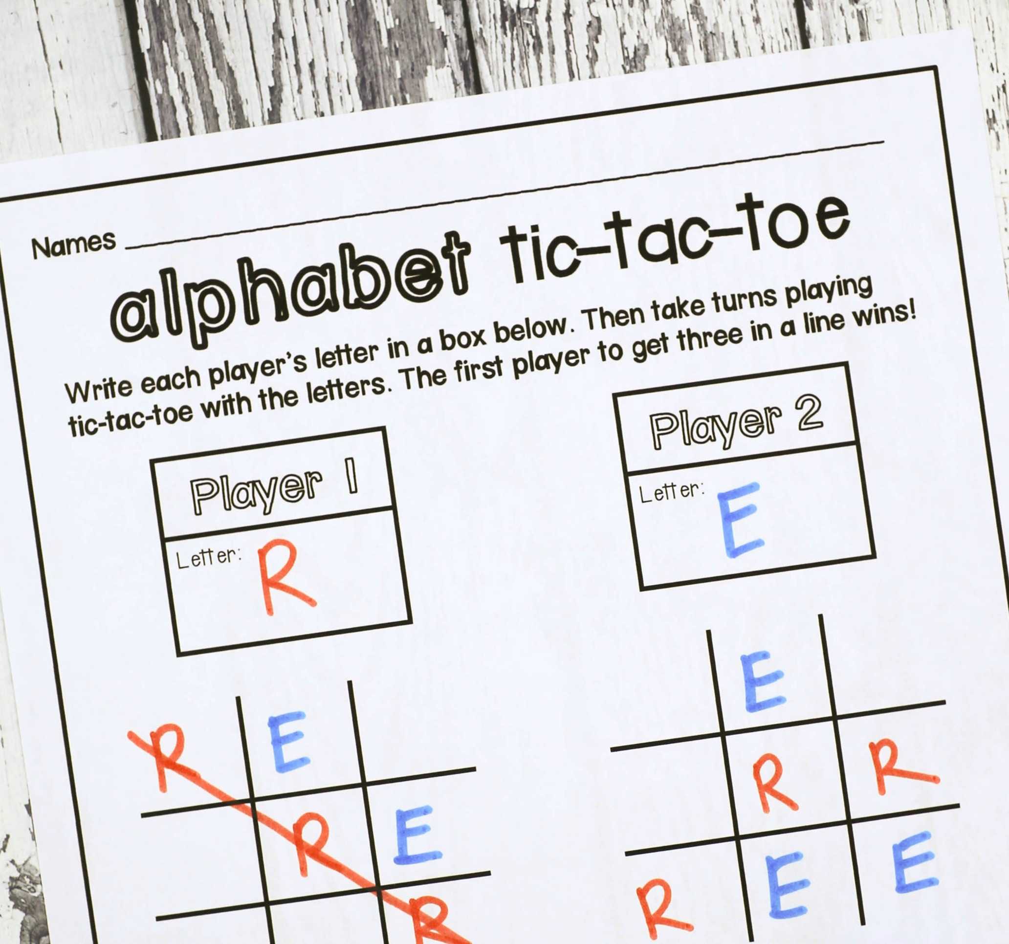 Tic Tac Toe – Playdough To Plato Inside Tic Tac Toe Template Word