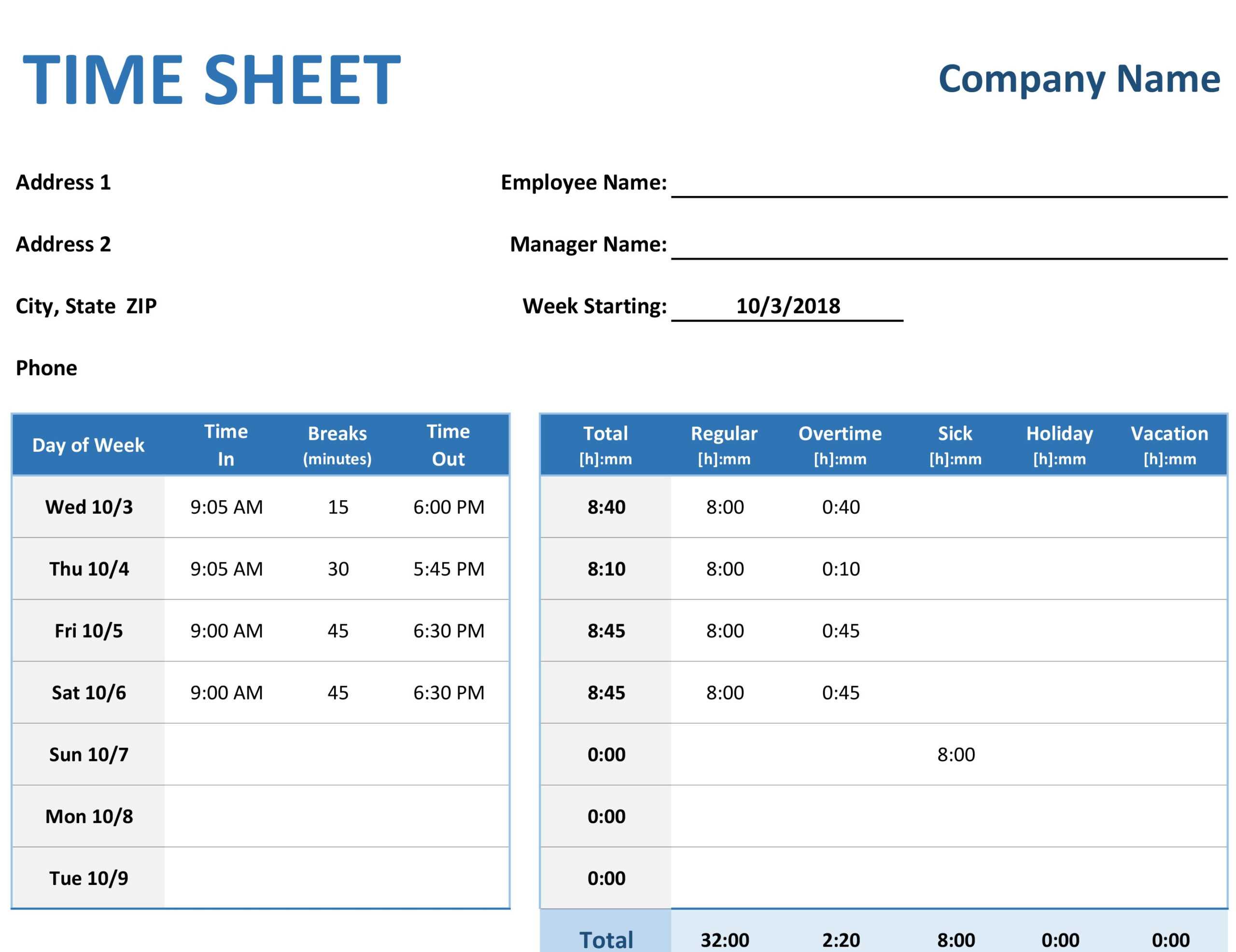 Time Reporting Template – Horizonconsulting.co Within Ohs Monthly Report Template