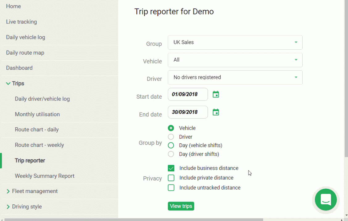 Timesheet Reports And Daily Trip Reporting | Quartix (Uk) Throughout Fleet Report Template