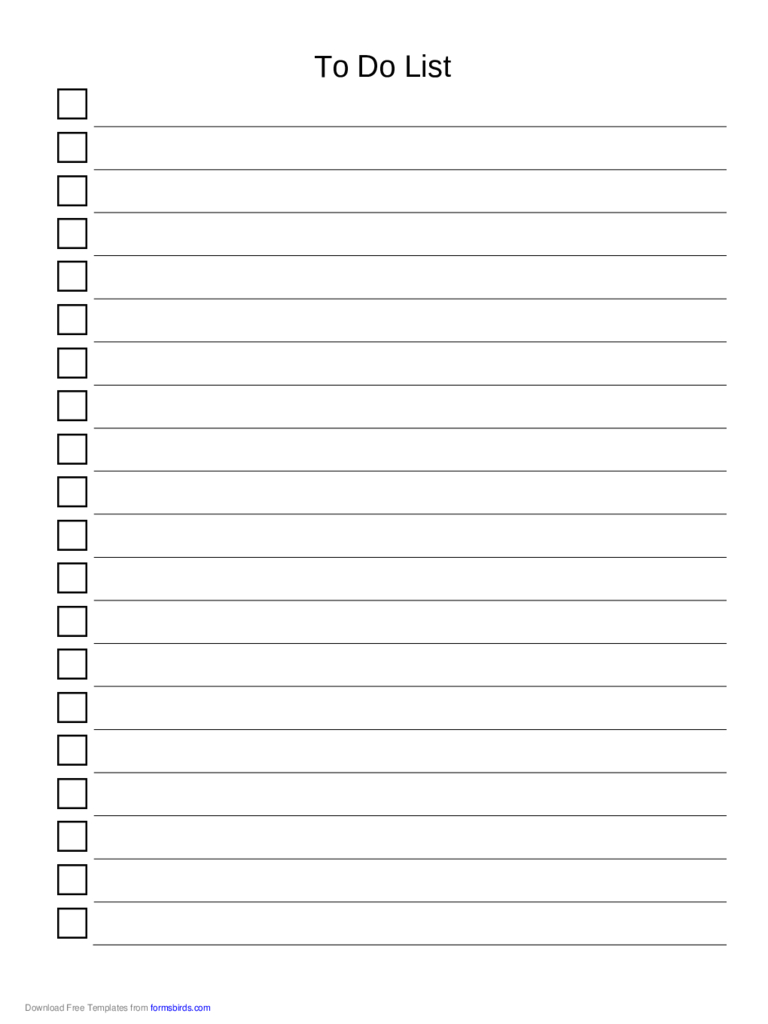 To Do List Template – 36 Free Templates In Pdf, Word, Excel Regarding Blank To Do List Template