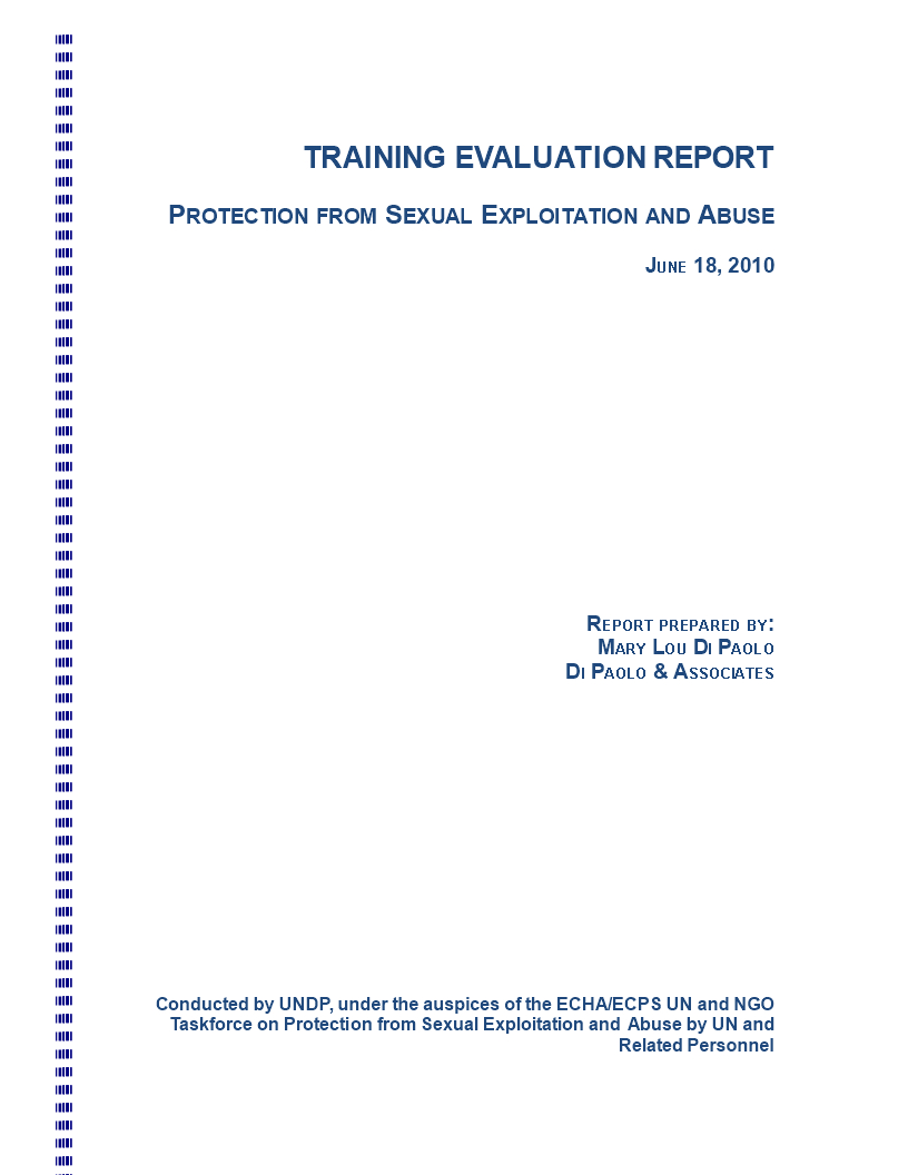 Training Evaluation | Templates At Allbusinesstemplates For Training Evaluation Report Template