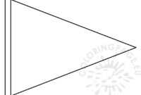 Triangle Flag Banner Template – Coloring Page with regard to Triangle Pennant Banner Template